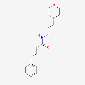 molecular formula C17H26N2O2 B3959120 N-[3-(4-morpholinyl)propyl]-4-phenylbutanamide 