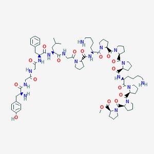 molecular formula C78H115N17O17 B039592 Enkephalin-leu, gly-pro-(lys-pro-pro-pro)2-ome- CAS No. 117397-69-0