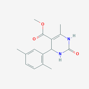 molecular formula C15H18N2O3 B3959266 methyl 4-(2,5-dimethylphenyl)-6-methyl-2-oxo-1,2,3,4-tetrahydro-5-pyrimidinecarboxylate 