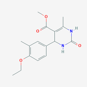 molecular formula C16H20N2O4 B3959632 methyl 4-(4-ethoxy-3-methylphenyl)-6-methyl-2-oxo-1,2,3,4-tetrahydro-5-pyrimidinecarboxylate 