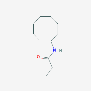 molecular formula C11H21NO B3959858 N-cyclooctylpropanamide 