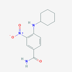 molecular formula C13H17N3O3 B3959904 4-(cyclohexylamino)-3-nitrobenzamide 