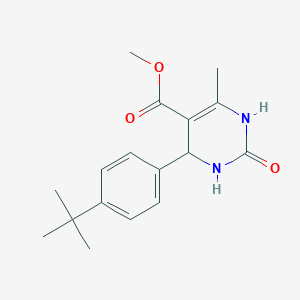 molecular formula C17H22N2O3 B3959958 methyl 4-(4-tert-butylphenyl)-6-methyl-2-oxo-1,2,3,4-tetrahydro-5-pyrimidinecarboxylate 