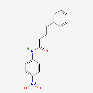 molecular formula C16H16N2O3 B3959962 N-(4-nitrophenyl)-4-phenylbutanamide 