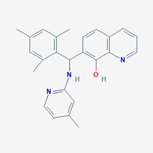 molecular formula C25H25N3O B3960072 7-{mesityl[(4-methyl-2-pyridinyl)amino]methyl}-8-quinolinol 