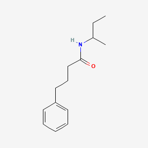 molecular formula C14H21NO B3960094 N-(sec-butyl)-4-phenylbutanamide 