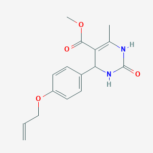 molecular formula C16H18N2O4 B3960339 Methyl 6-methyl-2-oxo-4-[4-(prop-2-en-1-yloxy)phenyl]-1,2,3,4-tetrahydropyrimidine-5-carboxylate 