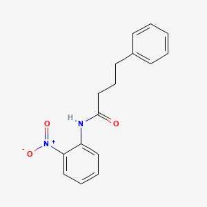 molecular formula C16H16N2O3 B3960461 N-(2-nitrophenyl)-4-phenylbutanamide 