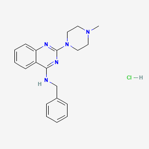 molecular formula C20H24ClN5 B3960919 N-benzyl-2-(4-methylpiperazin-1-yl)quinazolin-4-amine Hydrochloride 