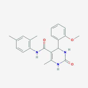 molecular formula C21H23N3O3 B3961050 N-(2,4-dimethylphenyl)-4-(2-methoxyphenyl)-6-methyl-2-oxo-1,2,3,4-tetrahydropyrimidine-5-carboxamide 