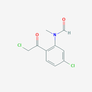 N-[5-Chloro-2-(chloroacetyl)phenyl]-N-methylformamide