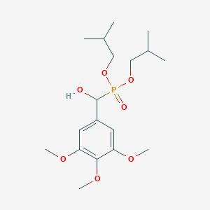 molecular formula C18H31O7P B3961161 diisobutyl [hydroxy(3,4,5-trimethoxyphenyl)methyl]phosphonate 