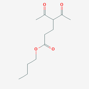 molecular formula C12H20O4 B3962782 butyl 4-acetyl-5-oxohexanoate 
