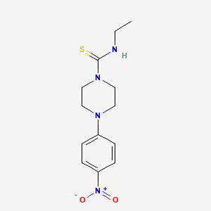 molecular formula C13H18N4O2S B3962856 N-ethyl-4-(4-nitrophenyl)piperazine-1-carbothioamide 