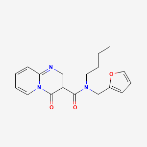 molecular formula C18H19N3O3 B3962906 N-butyl-N-(2-furylmethyl)-4-oxo-4H-pyrido[1,2-a]pyrimidine-3-carboxamide 
