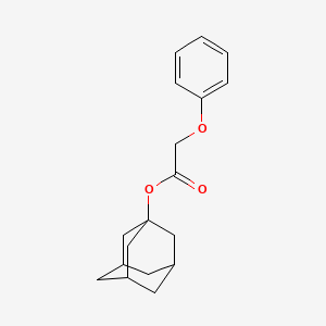 molecular formula C18H22O3 B3963071 1-adamantyl phenoxyacetate 