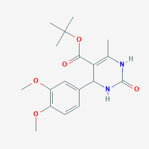 molecular formula C18H24N2O5 B3963113 Tert-butyl 4-(3,4-dimethoxyphenyl)-6-methyl-2-oxo-1,2,3,4-tetrahydropyrimidine-5-carboxylate 