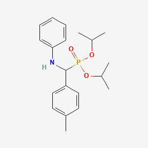 molecular formula C20H28NO3P B3963133 diisopropyl [anilino(4-methylphenyl)methyl]phosphonate 