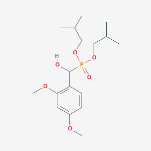 molecular formula C17H29O6P B3963187 diisobutyl [(2,4-dimethoxyphenyl)(hydroxy)methyl]phosphonate 