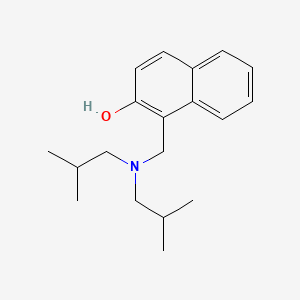 molecular formula C19H27NO B3963580 1-[(diisobutylamino)methyl]-2-naphthol 