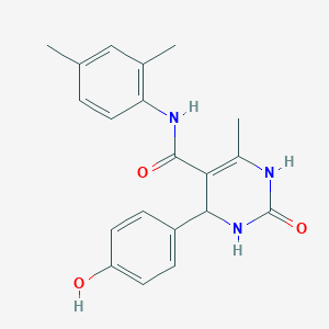molecular formula C20H21N3O3 B3963807 N-(2,4-dimethylphenyl)-4-(4-hydroxyphenyl)-6-methyl-2-oxo-3,4-dihydro-1H-pyrimidine-5-carboxamide 