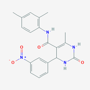 molecular formula C20H20N4O4 B3964008 N-(2,4-dimethylphenyl)-6-methyl-4-(3-nitrophenyl)-2-oxo-1,2,3,4-tetrahydropyrimidine-5-carboxamide 