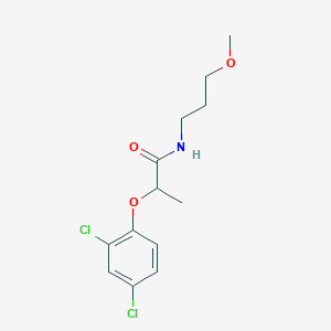 molecular formula C13H17Cl2NO3 B3964049 2-(2,4-dichlorophenoxy)-N-(3-methoxypropyl)propanamide 