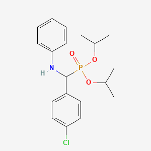 molecular formula C19H25ClNO3P B3964098 diisopropyl [anilino(4-chlorophenyl)methyl]phosphonate 