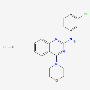 molecular formula C18H18Cl2N4O B3964153 N-(3-chlorophenyl)-4-(4-morpholinyl)-2-quinazolinamine hydrochloride 