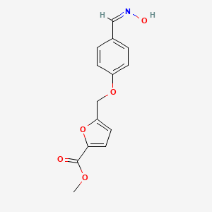 molecular formula C14H13NO5 B3964519 methyl 5-({4-[(hydroxyimino)methyl]phenoxy}methyl)-2-furoate 
