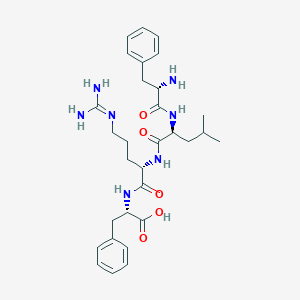 molecular formula C30H43N7O5 B039647 Phenylalanyl-leucyl-arginyl-phenylalanine CAS No. 122075-70-1