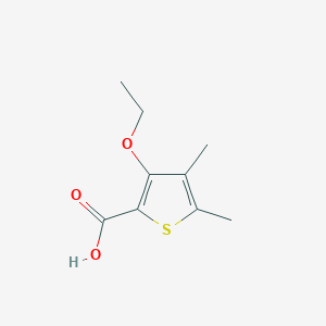 molecular formula C9H12O3S B039650 3-Ethoxy-4,5-dimethylthiophene-2-carboxylic acid CAS No. 113589-54-1