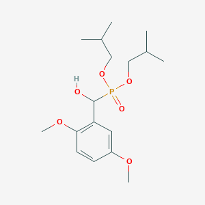 molecular formula C17H29O6P B3965064 diisobutyl [(2,5-dimethoxyphenyl)(hydroxy)methyl]phosphonate 