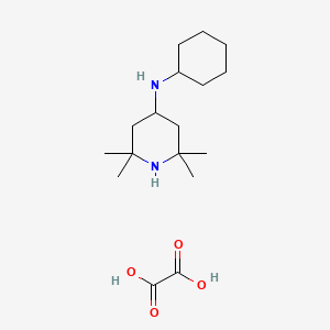 molecular formula C17H32N2O4 B3965111 N-cyclohexyl-2,2,6,6-tetramethylpiperidin-4-amine;oxalic acid 