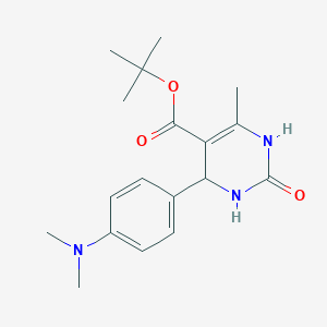 molecular formula C18H25N3O3 B3965279 tert-butyl 4-[4-(dimethylamino)phenyl]-6-methyl-2-oxo-1,2,3,4-tetrahydro-5-pyrimidinecarboxylate 