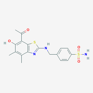 Benzenesulfonamide,4-[[(7-acetyl-6-hydroxy-4,5-dimethyl-2-benzothiazolyl)amino]methyl]-