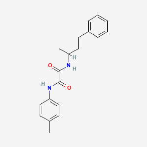 molecular formula C19H22N2O2 B3965364 N-(4-methylphenyl)-N'-(4-phenylbutan-2-yl)oxamide 