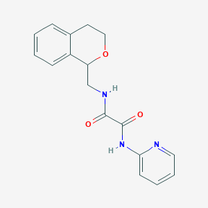 molecular formula C17H17N3O3 B3965514 N-(3,4-dihydro-1H-isochromen-1-ylmethyl)-N'-(pyridin-2-yl)ethanediamide 