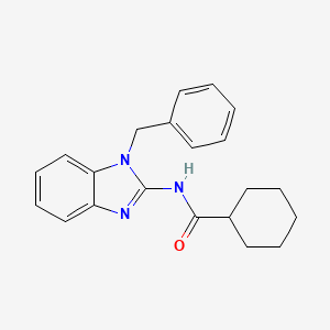molecular formula C21H23N3O B3965549 N-(1-BENZYL-1H-1,3-BENZODIAZOL-2-YL)CYCLOHEXANECARBOXAMIDE 