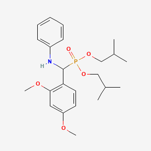 molecular formula C23H34NO5P B3965590 diisobutyl [anilino(2,4-dimethoxyphenyl)methyl]phosphonate 