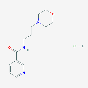 molecular formula C13H20ClN3O2 B3965748 N-[3-(4-morpholinyl)propyl]nicotinamide hydrochloride 