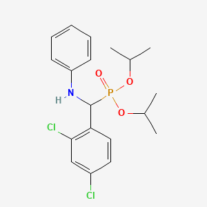 molecular formula C19H24Cl2NO3P B3965776 diisopropyl [anilino(2,4-dichlorophenyl)methyl]phosphonate 