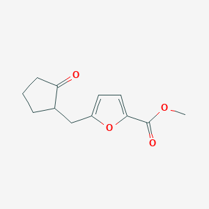molecular formula C12H14O4 B3965901 Methyl 5-[(2-oxocyclopentyl)methyl]furan-2-carboxylate 