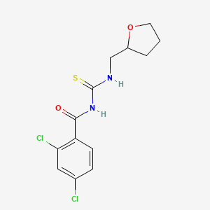 molecular formula C13H14Cl2N2O2S B3965974 n-(2,4-dichlorobenzoyl)-n'-(tetrahydro-2-furanylmethyl)thiourea 