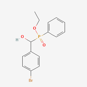 molecular formula C15H16BrO3P B3966385 ethyl [(4-bromophenyl)(hydroxy)methyl]phenylphosphinate 
