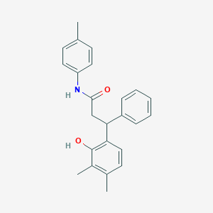 molecular formula C24H25NO2 B3966435 3-(2-hydroxy-3,4-dimethylphenyl)-N-(4-methylphenyl)-3-phenylpropanamide 