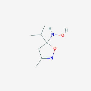 N-(5-Isopropyl-3-methyl-4,5-dihydroisoxazol-5-yl)hydroxylamine