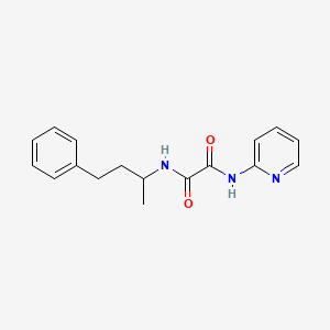 molecular formula C17H19N3O2 B3966674 N-(4-phenylbutan-2-yl)-N'-(pyridin-2-yl)ethanediamide 