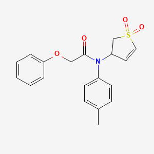 molecular formula C19H19NO4S B3966685 N-(1,1-dioxido-2,3-dihydro-3-thienyl)-N-(4-methylphenyl)-2-phenoxyacetamide 