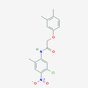 molecular formula C17H17ClN2O4 B3967149 N-(5-chloro-2-methyl-4-nitrophenyl)-2-(3,4-dimethylphenoxy)acetamide 